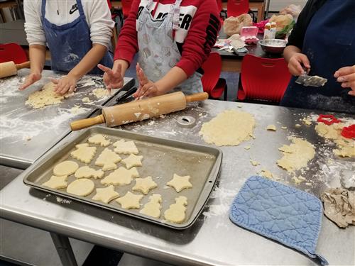 Baking cut out Christmas cookie 